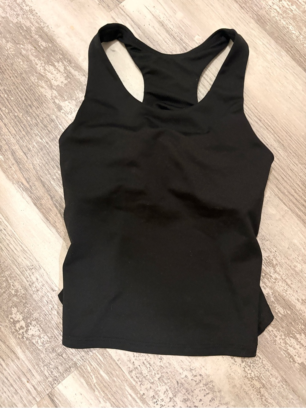 Athletic Works Black Racerback Tank Top